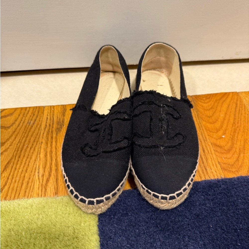 Chanel Chic Black Espadrilles